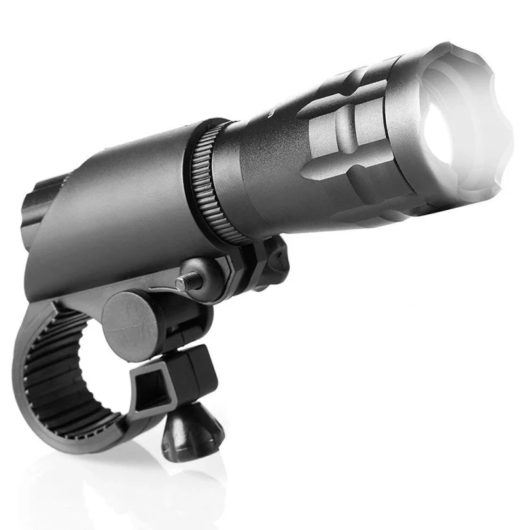 5W Mountain Bike Headlight Charging Zoom Glare Waterproof Flashlight (Set Seven) - Image 2