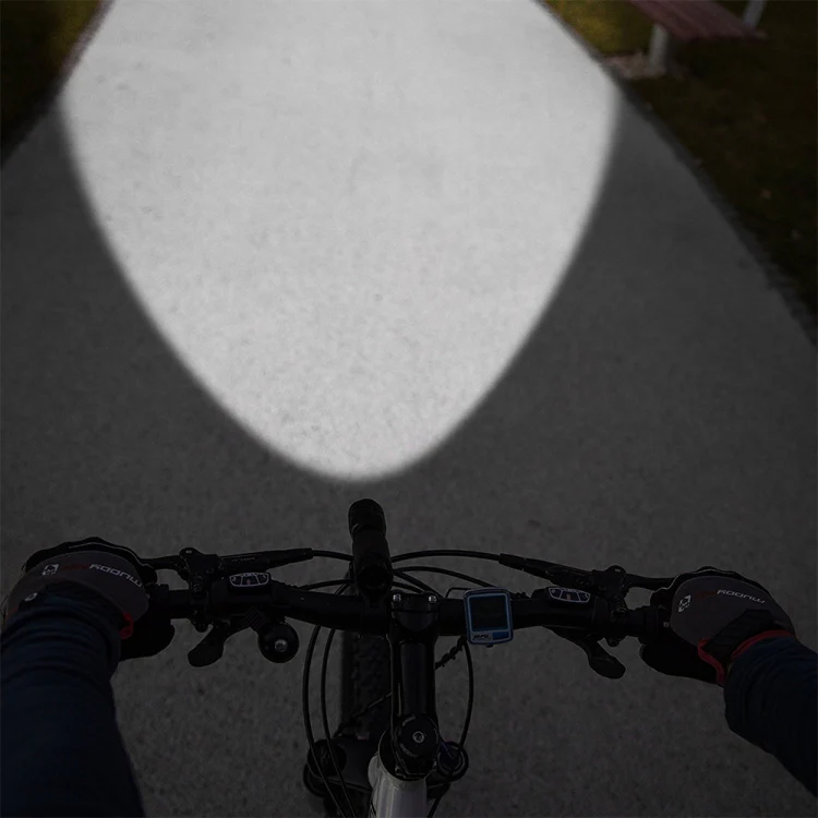 5W Mountain Bike Headlight Zoom Glare Waterproof Flashlight Set Car Headlight + Taillight (Set One) - Image 8
