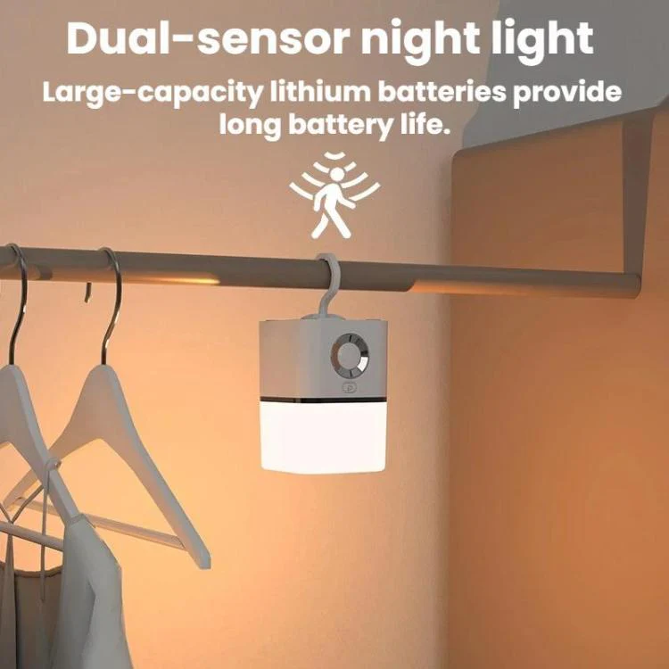 5W Rechargeable Hanging Sensor Night Light for Outdoor Camping(White) - Image 3