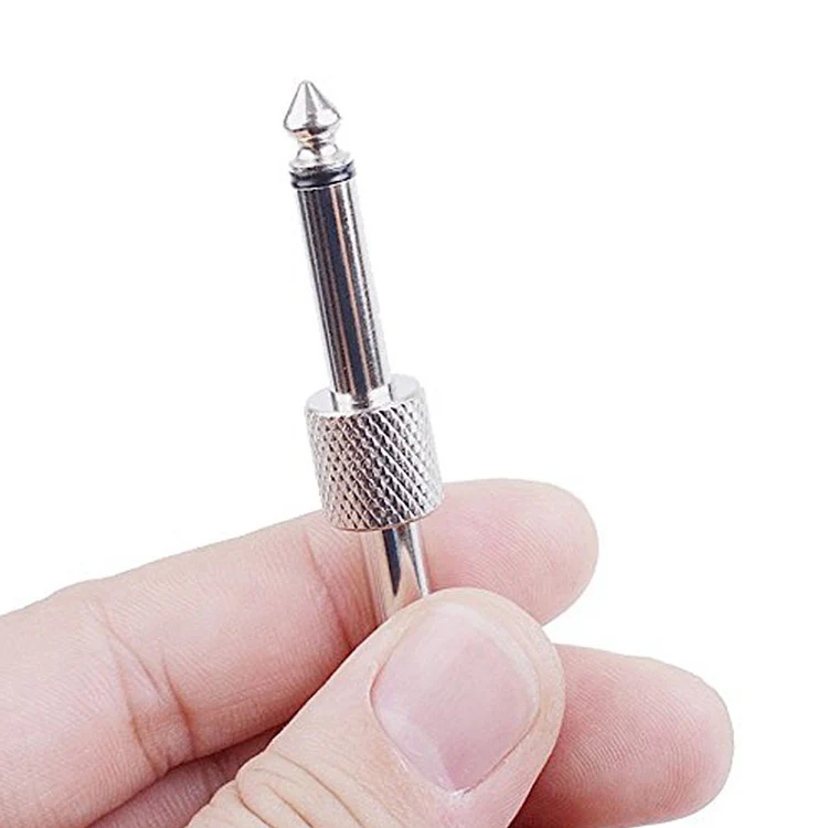 6.35mm 1/4 inch Male to Male Guitar Effect Pedal Connector Electric Pedal Board Adapter(Gold) - Image 4