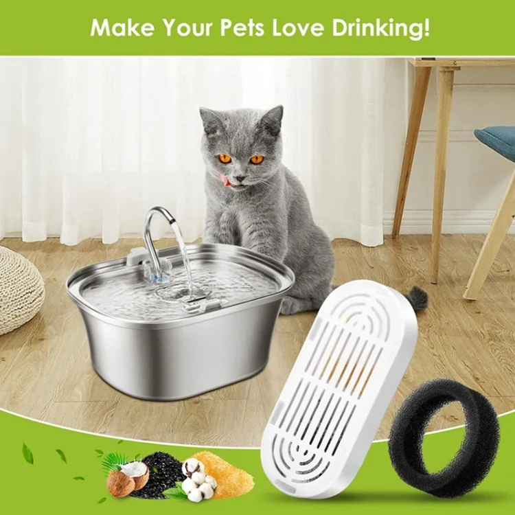 6+6pcs /Box Pet Water Fountain Replacement Filters Dog And Cat Drinking Water Filter Cartridges With Pre-Filter Sponges - Image 8