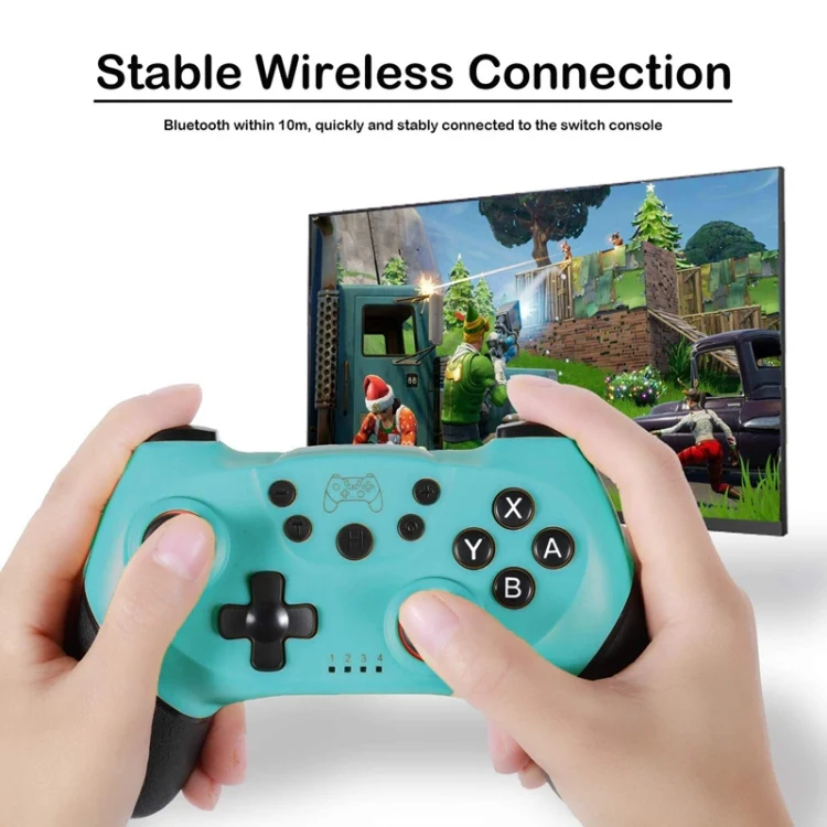 6-axis Bluetooth Joypad Gamepad Game Controller for Switch Pro(Green) - Image 8