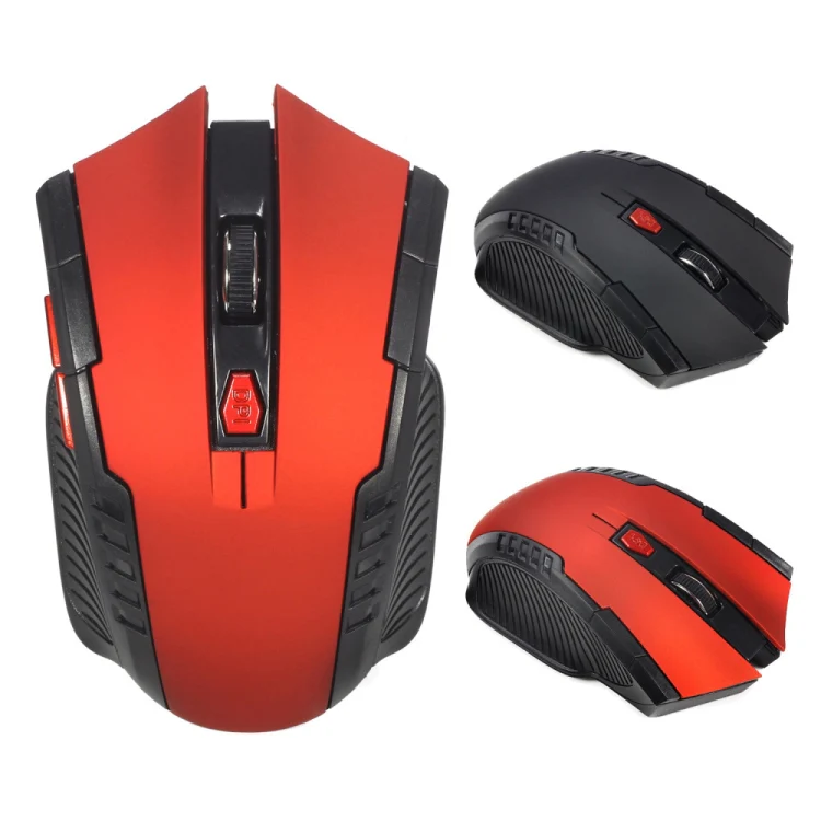 6-keys 2.4G 1600DPI Three-speed Adjustable Wireless Office Mouse(Black) - Image 2