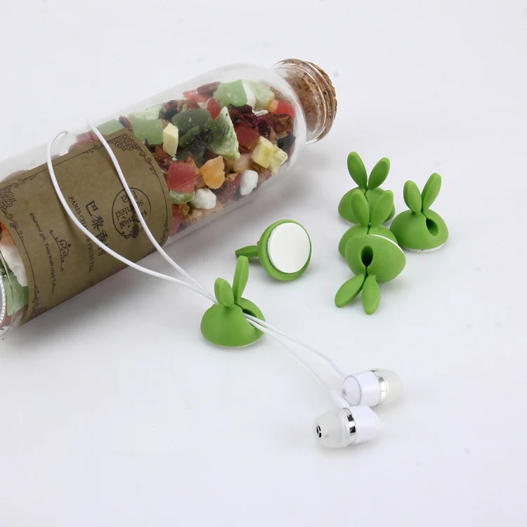 6 PCS CC-941 Rabbit Shape Single Hole Cable Clips Holder, Cable Management System and Cord Organizer Solution(Green) - Image 6