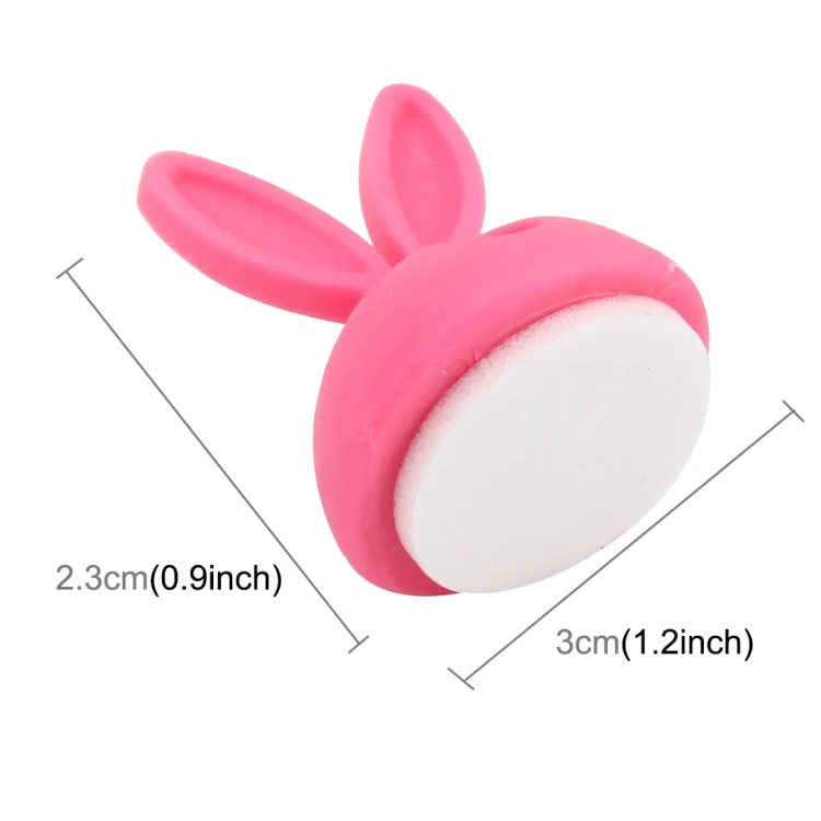 6 PCS CC-941 Rabbit Shape Single Hole Cable Clips Holder, Cable Management System and Cord Organizer Solution(Pink) - Image 3