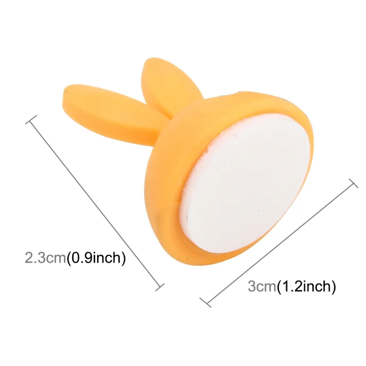 6 PCS CC-941 Rabbit Shape Single Hole Cable Clips Holder, Cable Management System and Cord Organizer Solution(Yellow) - Image 3