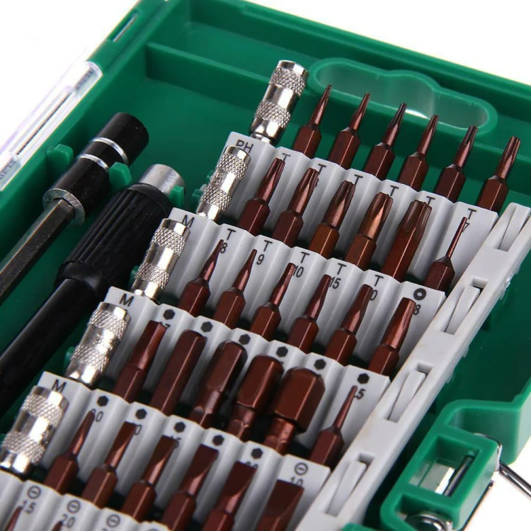 60 in 1 S2 Tool Steel Precision Screwdriver Nutdriver Bit Repair Tools Kit(Green) - Image 5