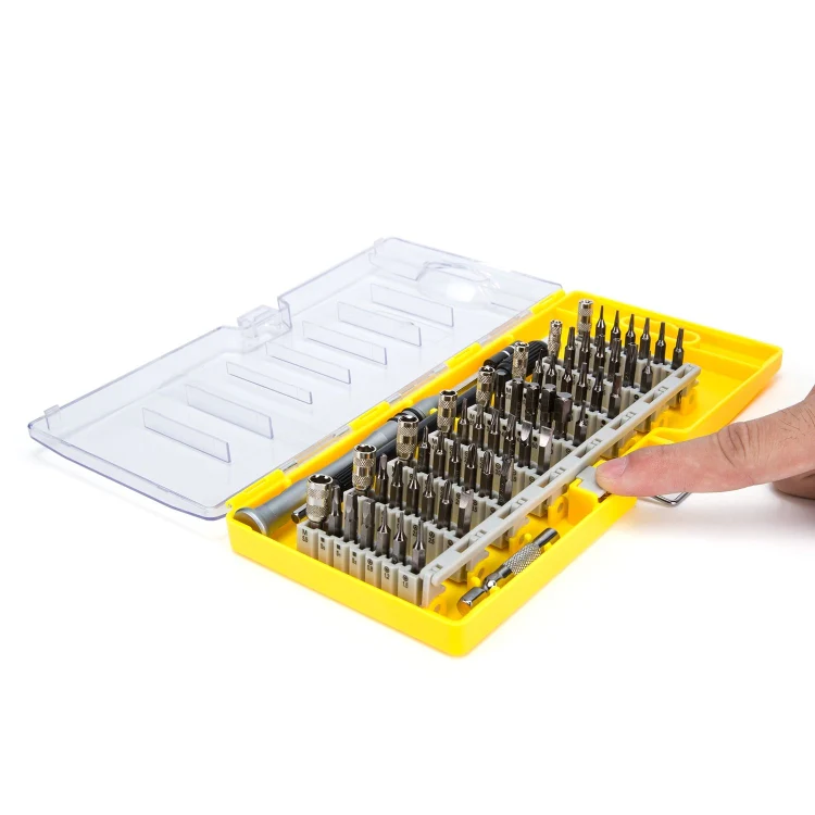 60 in 1 S2 Tool Steel Precision Screwdriver Nutdriver Bit Repair Tools Kit(Orange) - Image 9