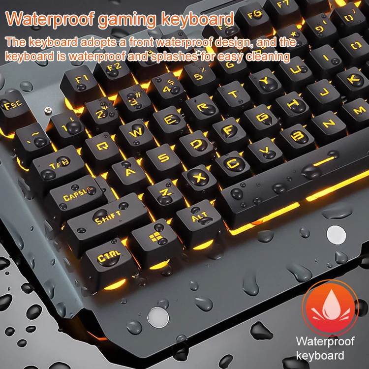 618 Internet Cafe Game Manipulator Keyboard and Mouse Set, Cable Length: 1.6m(Black) - Image 8