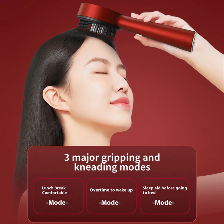 630nm Red Light Massage Comb Scalp Care Liquid Guide Hair Growth Instrument(Red) - Image 6