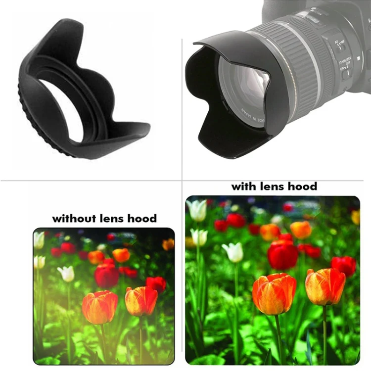 67mm Lens Hood for Cameras(Screw Mount)(Black) - Image 5