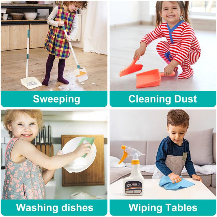 6801-49 12pcs / Set Children Pretend Play Simulation Mini Cleaning Kit - Image 5