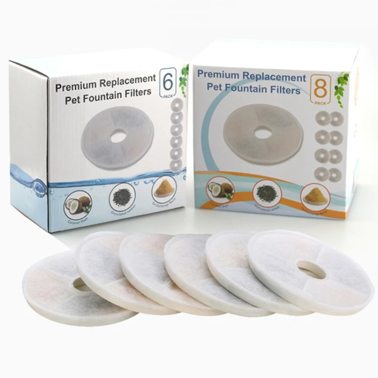 6pcs /Box For Catit Pet Water Fountain Replacement Filters Cat Water Dispenser Filters - Image 9