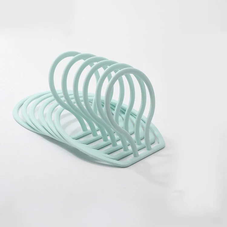 6pcs/pack Multifunctional Hat Storage And Drying Rack Behind The Door Dormitory Scarf Bag Hook(6pcs/pack Grass Green) - Image 2