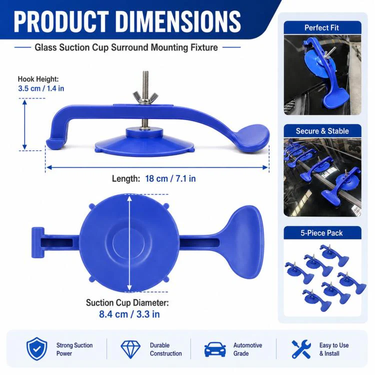 6pcs /Set Car Window Suction Cup Surround Installation Tool - Image 3