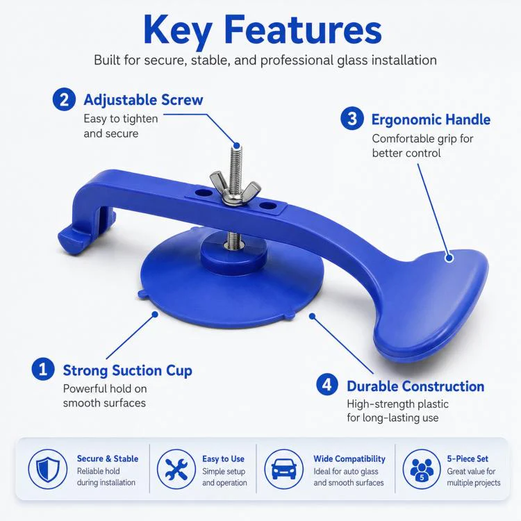 6pcs /Set Car Window Suction Cup Surround Installation Tool - Image 4