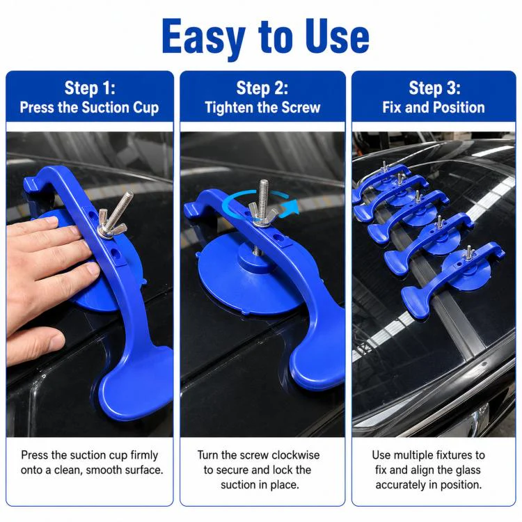 6pcs /Set Car Window Suction Cup Surround Installation Tool - Image 5