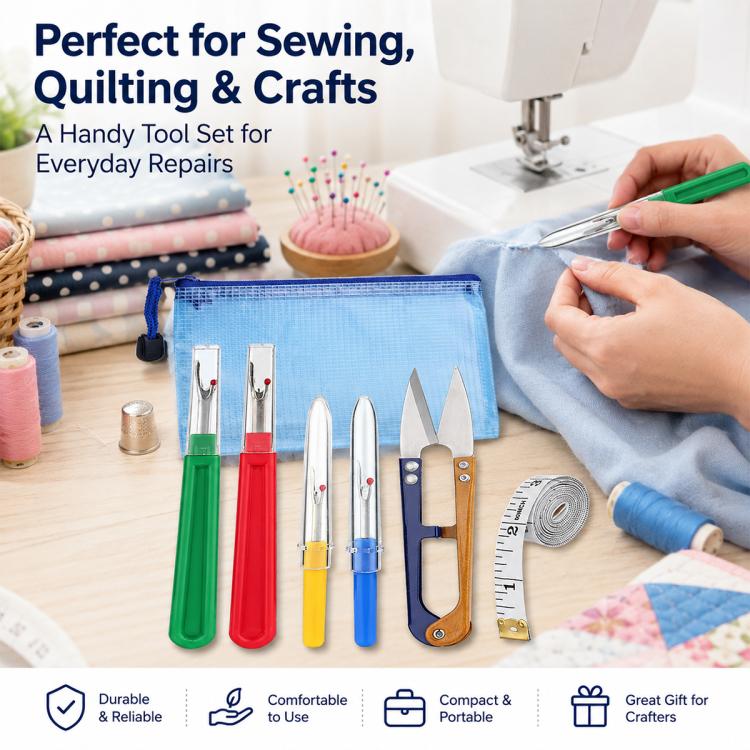 6pcs / Set DIY Sewing Seam Ripper Kit Thread Seam Remover - Image 8