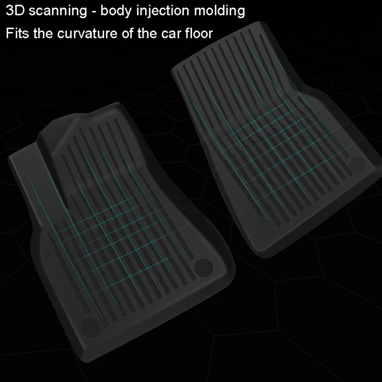 6pcs /Set For Tesla Model 3 Double Layer TPE Injection Car Foot Mats Interior Accessories - Image 5