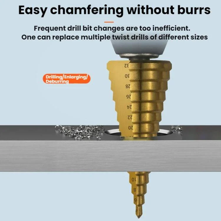 6pcs/Set Triangular Shank Drill Bits Woodworking Grooving Saw Drill Set(bagged) - Image 6