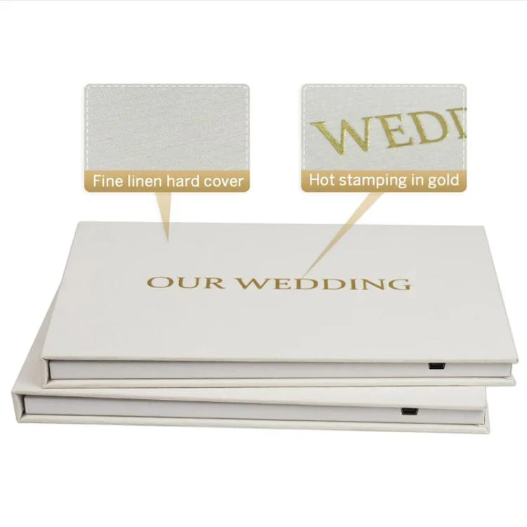 7 Inch IPS Display Multifunctional Commercial Wedding Video Invitation Linen Bound Video Album, Style: WE DO - Image 4