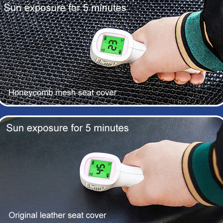 77x55cm Electrical Motorcycle Seat Cover Summer Breathable 3D Mesh Motorcycle Anti-Scald Cushion(Black) - Image 6
