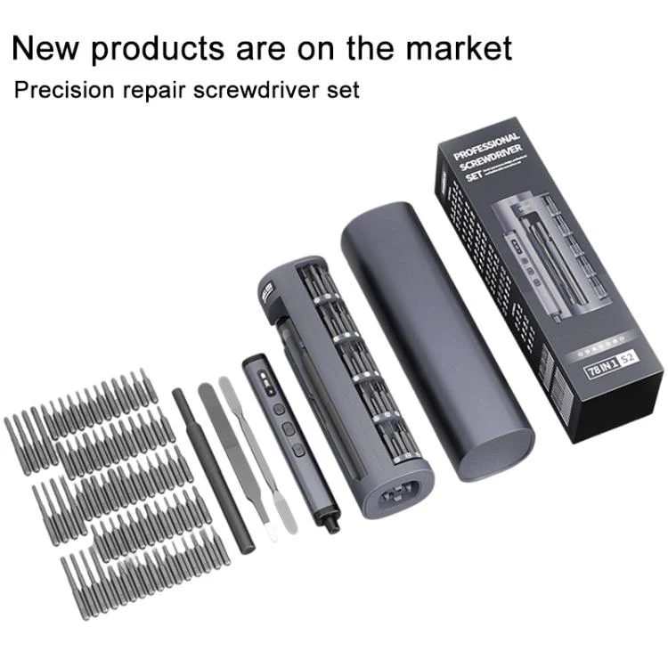 78 in 1 Precision Electric Screwdriver Kit with 5 Torque Levels / 4 LED Lights - Image 11