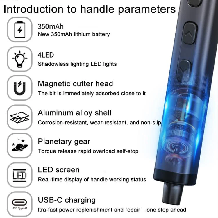 78 in 1 Precision Electric Screwdriver Kit with 5 Torque Levels / 4 LED Lights - Image 6