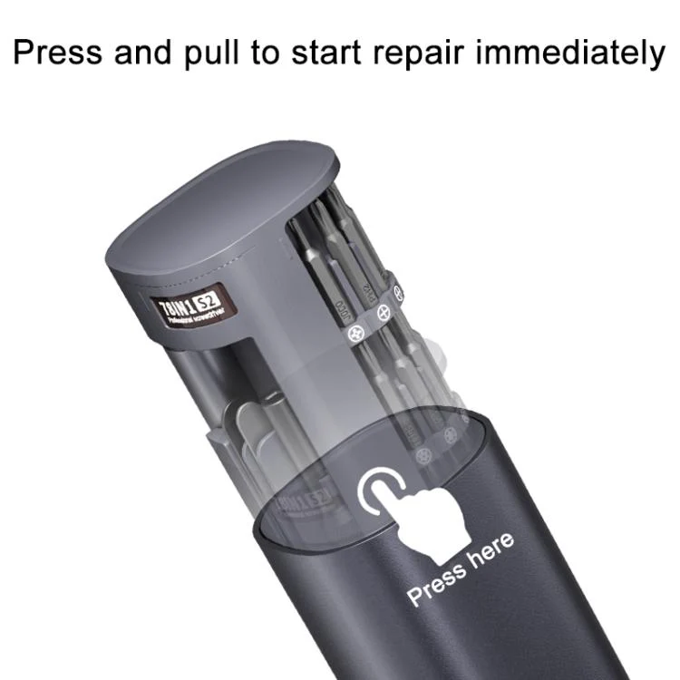 78 in 1 Precision Electric Screwdriver Kit with 5 Torque Levels / 4 LED Lights - Image 8