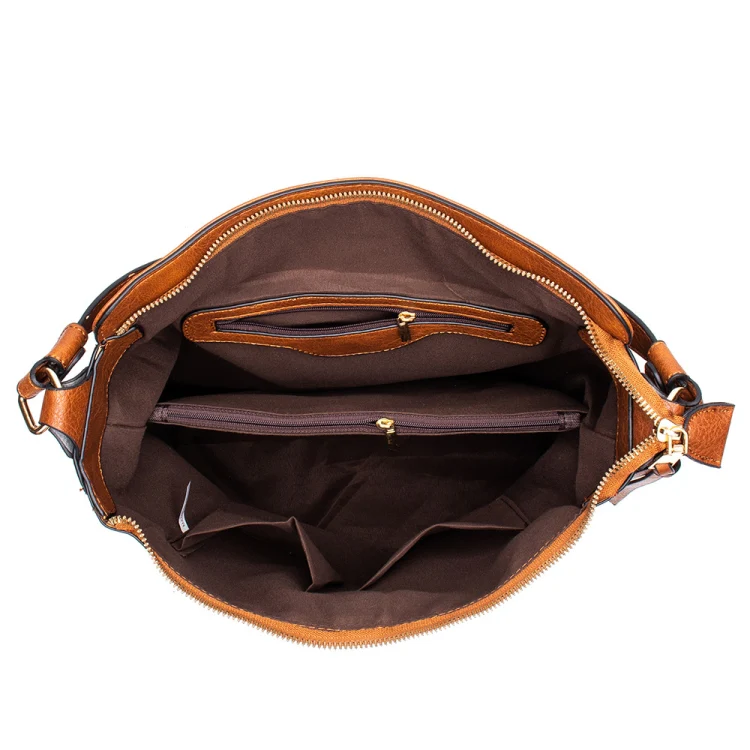 7871 Large Capacity Adjustable Leather Tote Bag Multi-compartment Shoulder Bag, Color: 2-In-1 Blue - Image 5