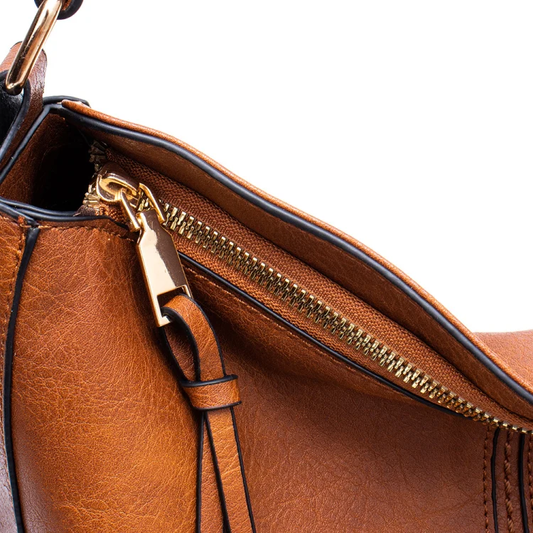 7871 Large Capacity Adjustable Leather Tote Bag Multi-compartment Shoulder Bag, Color: 2-In-1 Brown - Image 6