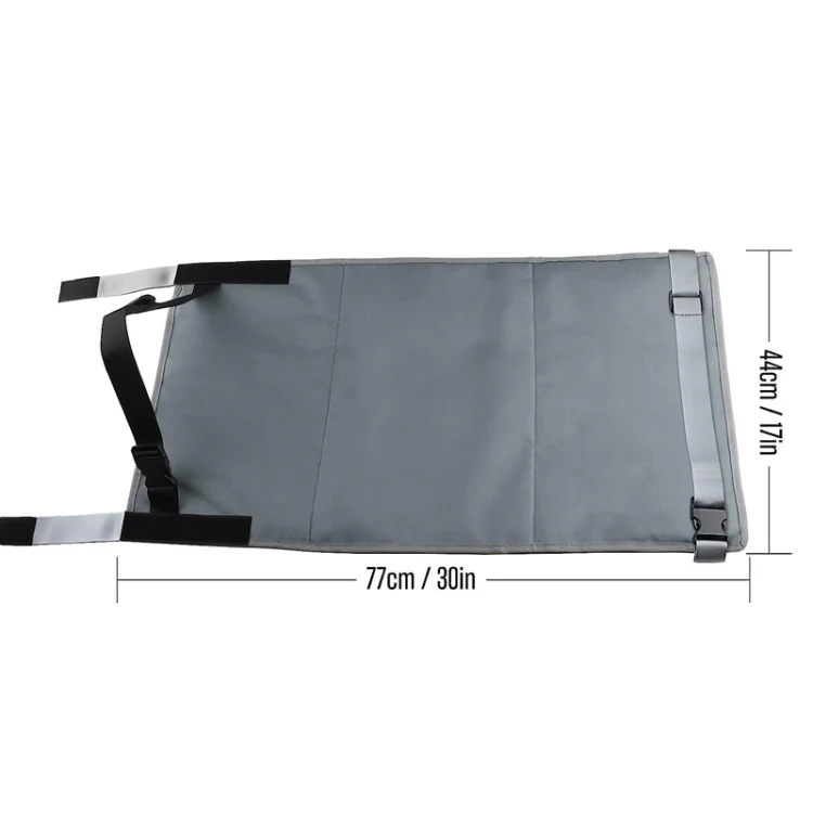 79 x 44cm Kids Airplane Seat Extender Portable Travel Seat Cushion(Black) - Image 2