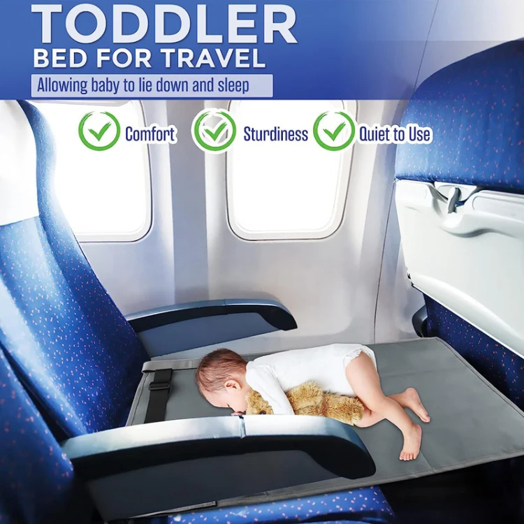 79 x 44cm Kids Airplane Seat Extender Portable Travel Seat Cushion(Blue) - Image 7