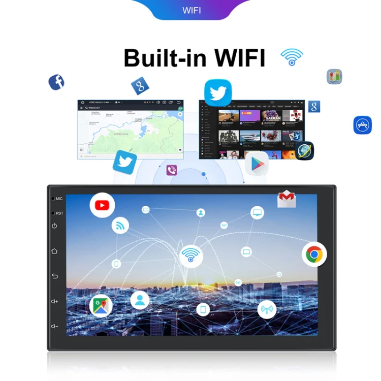 7inch Android 13.0 Dual Butt Universal Wireless Carplay Car Navigation Center Control All-In-One Monitor(Standard+AHD Camera) - Image 11
