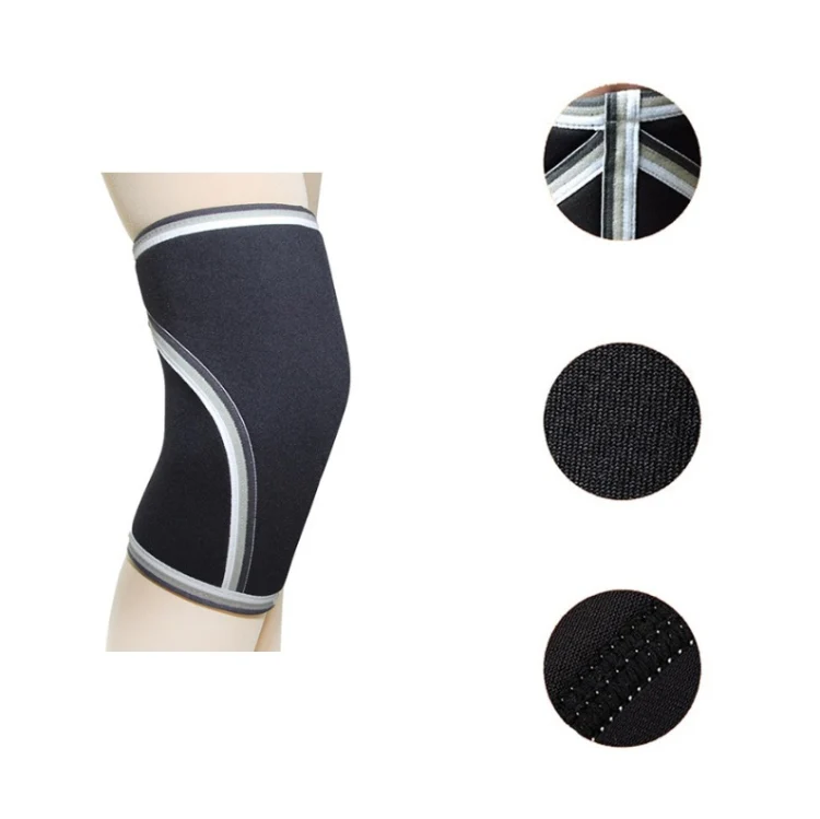 7mm SCR Neoprene Rubber Weightlifting Knee Pads Outdoor Sports Protector, Size:S(Blue) - Image 3
