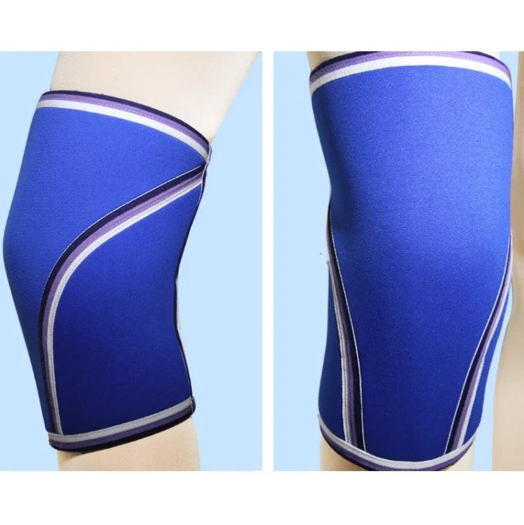 7mm SCR Neoprene Rubber Weightlifting Knee Pads Outdoor Sports Protector, Size:XXL(Blue) - Image 4
