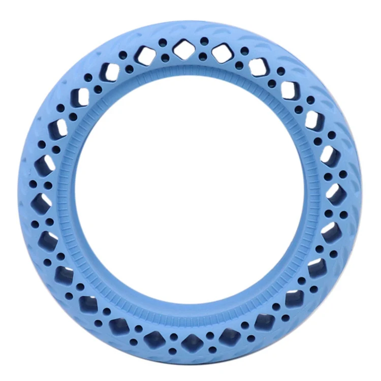 8.5 inch Electric Scooter Wear-resistant Shock-absorbing Decorative Pattern Tire Honeycomb Solid Tire, Suitable for Xiaomi Mijia M365(Blue) - Image 2
