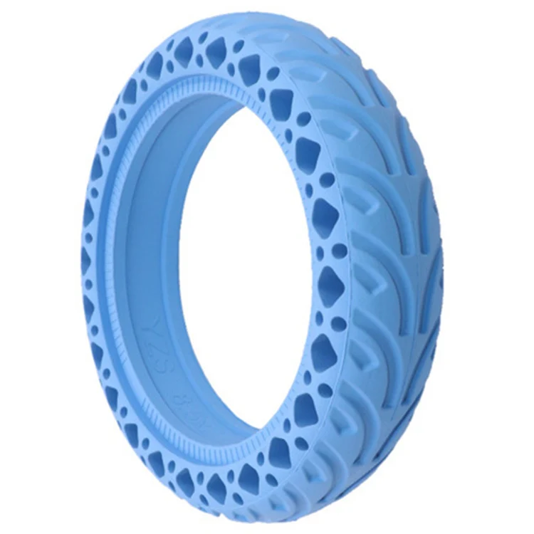 8.5 inch Electric Scooter Wear-resistant Shock-absorbing Decorative Pattern Tire Honeycomb Solid Tire, Suitable for Xiaomi Mijia M365(Blue) - Image 3