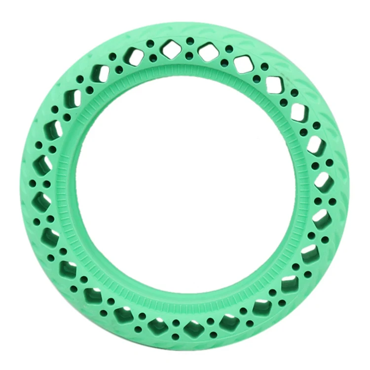 8.5 inch Electric Scooter Wear-resistant Shock-absorbing Decorative Pattern Tire Honeycomb Solid Tire, Suitable for Xiaomi Mijia M365(Green) - Image 2