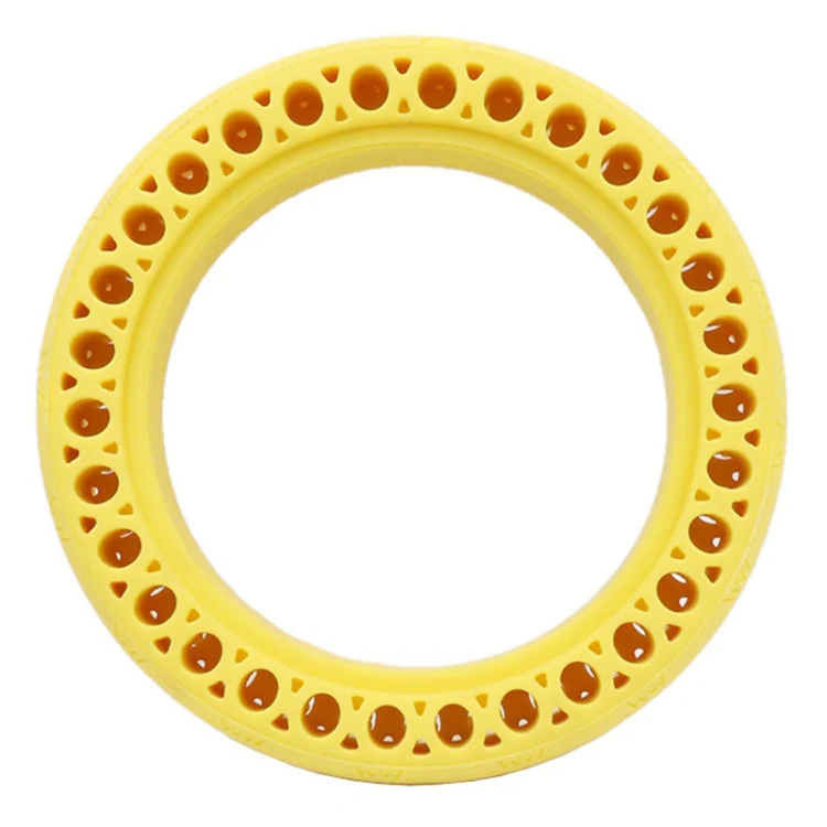 8.5 inch Electric Scooter Wear-resistant Shock-absorbing Decorative Pattern Tire Honeycomb Solid Tire, Suitable for Xiaomi Mijia M365(Yellow) - Image 2