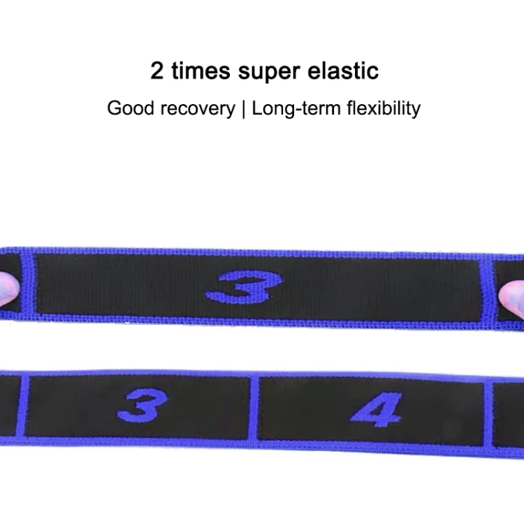 8 Lattice Yoga Stretch Band Dance Elastic Band Resistance Band(Blue) - Image 3