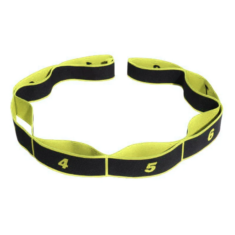 8 Lattice Yoga Stretch Band Dance Elastic Band Resistance Band(Yellow) - Image 2
