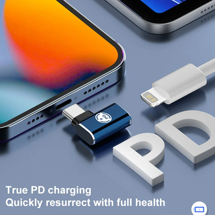 8 Pin to USB-C / Type-C Male Adapter Supports Charging & Data Transmission, Style:Straight - Image 3