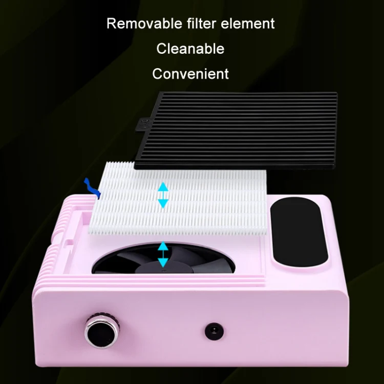 80W Adjustable Speed High Power Nail Vacuum Cleaner, Specification: EU Plug (Green) - Image 3