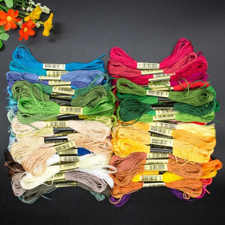 8m 6-strand Polyester Embroidery Thread Handicraft Sewing Thread(36 Colors) - Image 2