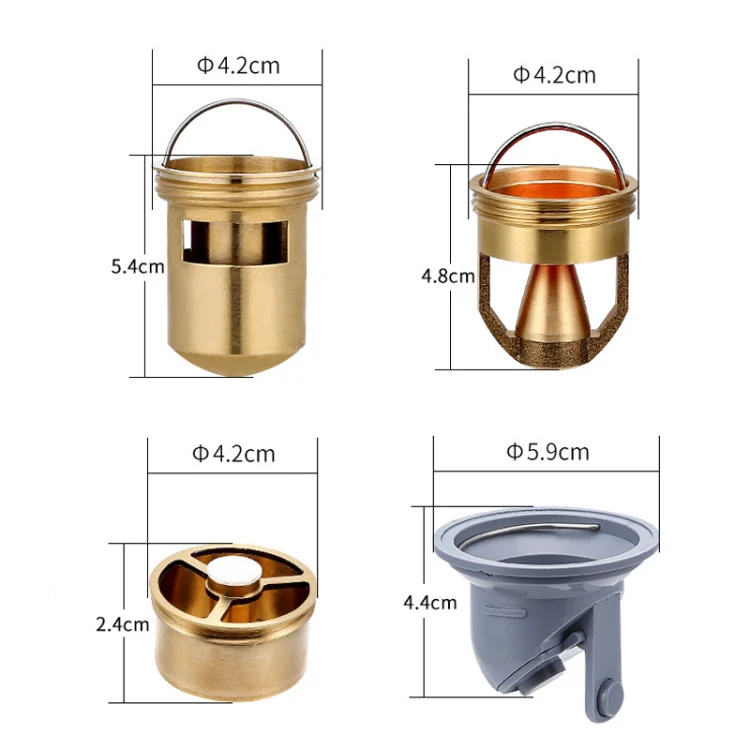8x30cm Extended Full Copper Strip Floor Drain, Style: K8034 Chrome Plated+5.5 Deep Water Seal - Image 3