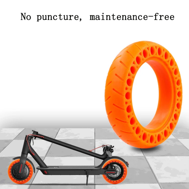 9.5 inch Electric Scooter Shock-Absorbing Honeycomb Solid Tires For Xiaomi Mijia M365(Orange) - Image 5