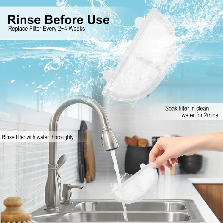 9+9pcs /Box Pet Water Fountain Filters Wireless Cat Fountain Replacement Filter With Pre-Filter Sponges - Image 7