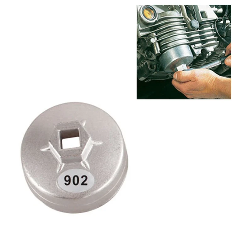 902 67mm 14 Flute Aluminum Oil Filter Wrench Socket Remover Tool for Hafei / Mazda / Family / Ford - Image 2