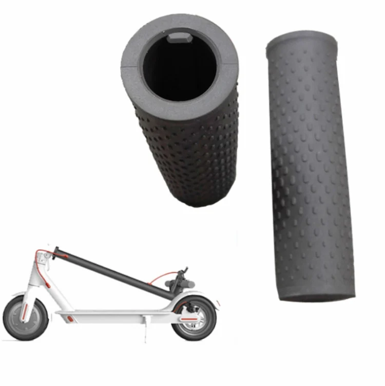 A Pair For Xiaomi Electric Scooter Silicone Car Handles Replace Non-slip Car Handles, Size:One Size(Light Grey) - Image 5